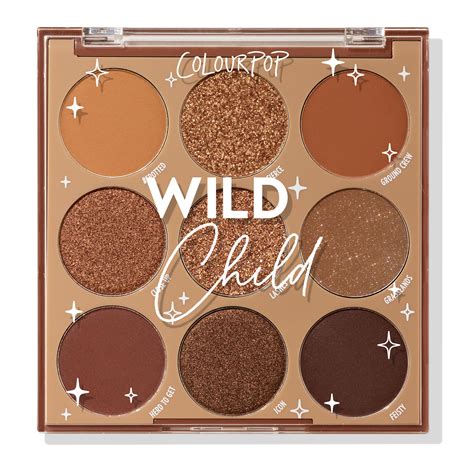 Matte & Glitter Chocolate Brown Eyeshadow Palette | Wild Child