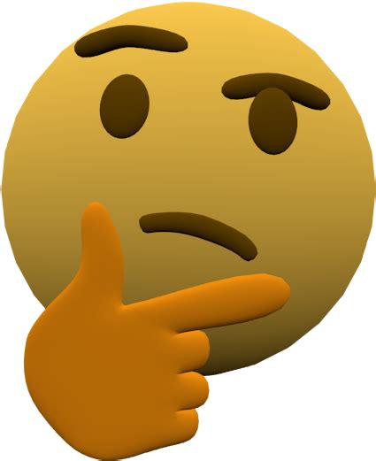 Thinking Emoji Meme PNG