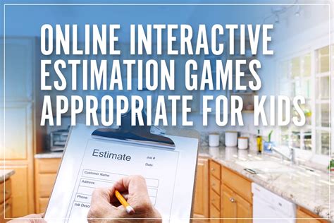 Online Interactive Estimation Games Appropriate for Kids