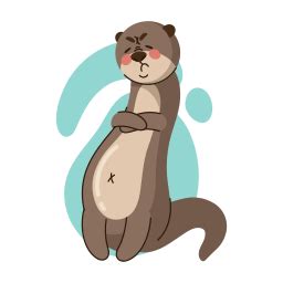 Otter Stickers - Free smileys Stickers