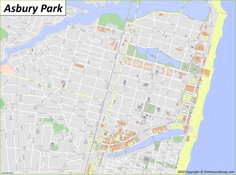 Asbury Park Map | New Jersey, U.S. | Discover Asbury Park with Detailed
