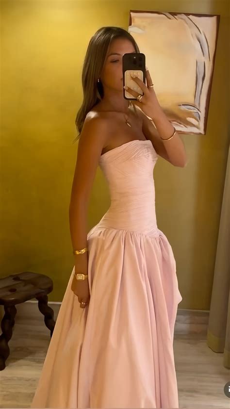 Strapless Pink Split Prom Dresses A-line Party Formal Dress,LTP3816 in