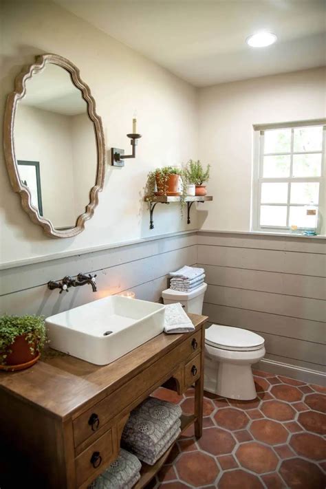 31+ Impressive DIY Rustic Farmhouse Bathroom Vanity Ideas | Rustic ...
