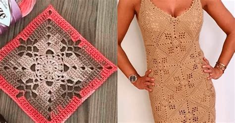 Vestido De Crochê Square Passo A Passo - Passo a Passo: Vestido de Crochê Bem Fácil e Bonito com Square