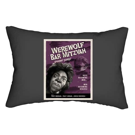 Werewolf Bar Mitzvah Spooky Scary Lumbar Pillows sold by JazminHewitt