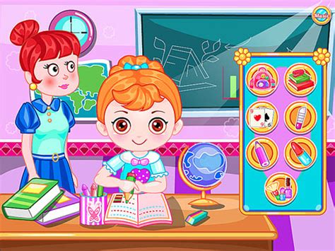 Baby Classroom Slacking Game - Play online at Y8.com