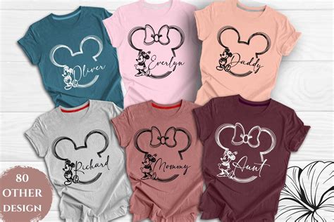 Custom Disney Family Shirt, Family Disneyworld Shirt, Mickey Sketch ...