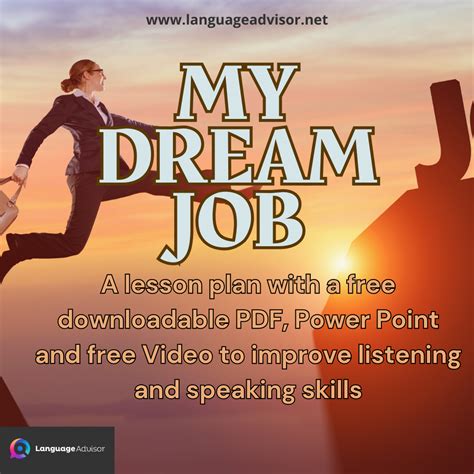 My Dream Job - Language Advisor
