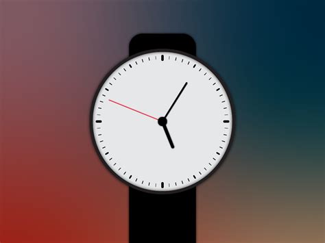 Minimalist Clock by emoo on Dribbble