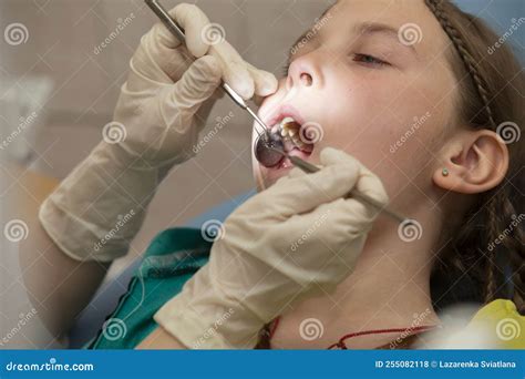 child   dentist office stock photo image  checkup adult