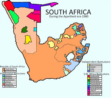 South Africa & South West Africa 1980 | Africa, South africa, Modern ...