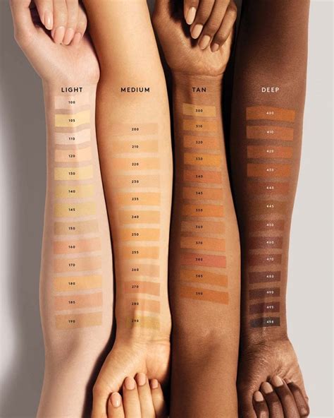 Fenty Foundation Color Chart