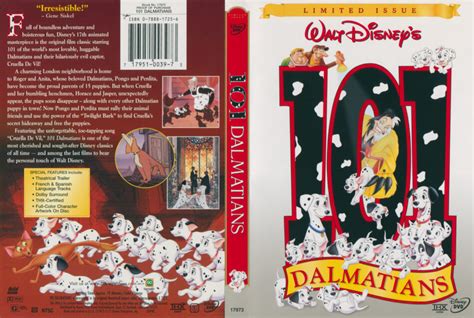 101 Dalmatians (Limited Issue) DVD Cover & Label (1961) R1