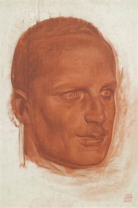 Portrait Of A Member Of The Croisiere Jaune Expedition Team Drawing by ...