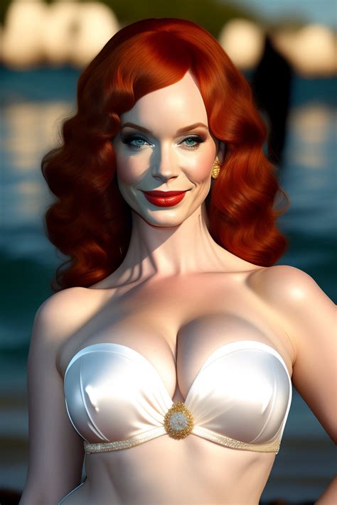 Lexica - Christina Hendricks as a bikini model