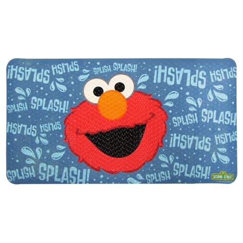 Sesame Street Elmo Color Changing Bath Mat 15" x 27" - Walmart.com ...