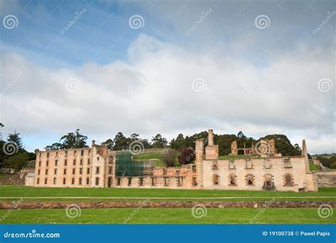 Ruins of Penitentiary in Port Arthur Historic Jail Stock Photo - Image ...