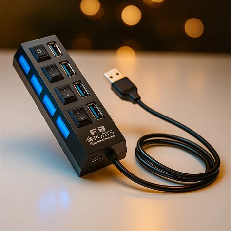 Hub Usb Para Notebook - Hub Usb 4 Portas 2.0 Hd Extensor Pen Drive LED para Computador Notebook ...