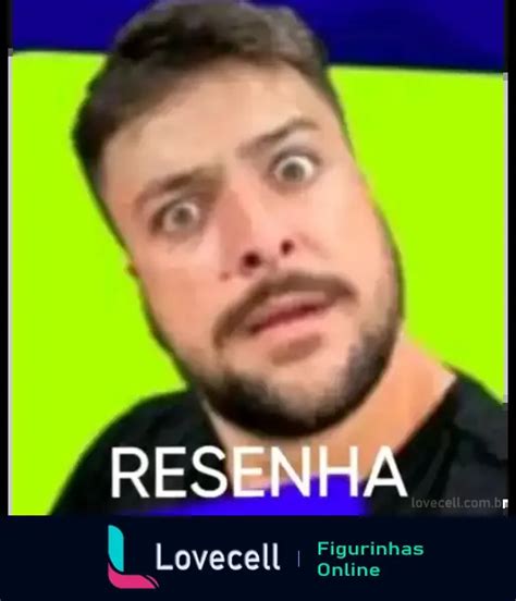 Figurinha "RESENHA" para WhatsApp | Lovecell
