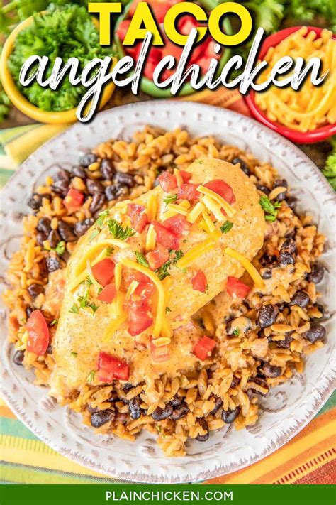 Slow Cooker Taco Angel Chicken - Plain Chicken