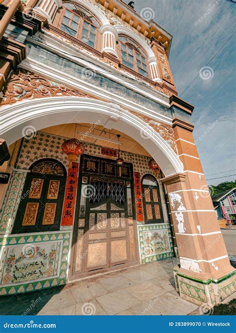Old Heritage Building Located In Kuala Pilah, Malaysia, With Ornate
