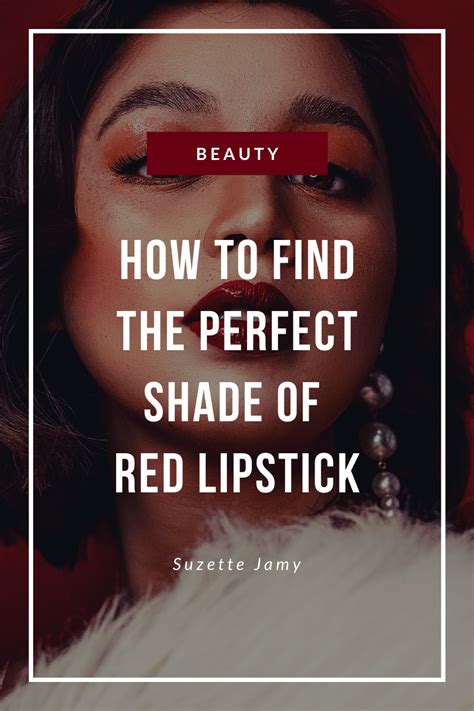 how to find the perfect red lipstick