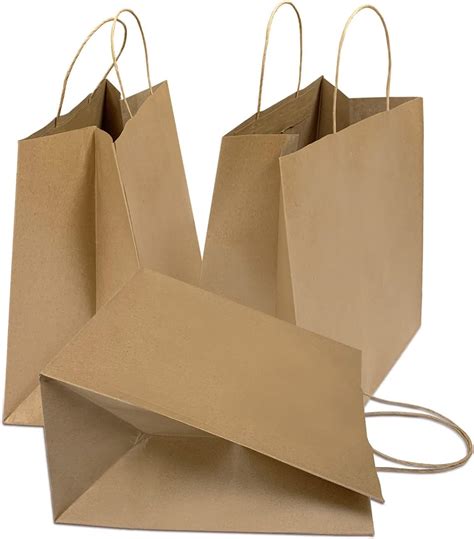swastha hygiene large ultra wide brown kraft paper bags  twisted