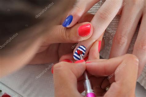 Beauty treatment of fingernails — Stock Photo © simazoran #55540291