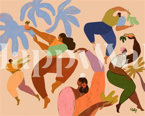 Infuse your space with the rhythmic beauty of our 'dance dance' wall mural. this vibrant design