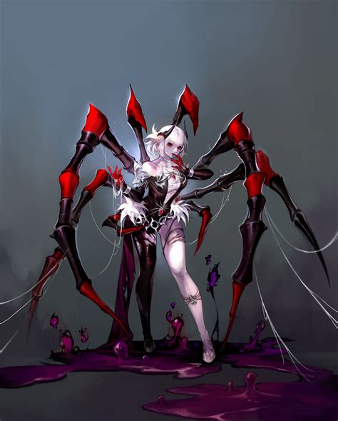 ArtStation - Monster_Arachne , HY Y | Monster girl, Character art