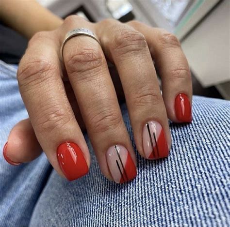 ᴗ･`♡ | Pretty nails, Manicure, Red gel nails