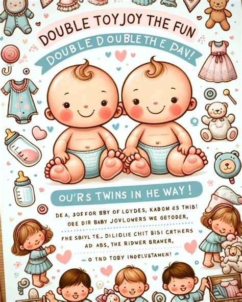 Baby Shower Invitation Wording for Twins: A Complete Guide