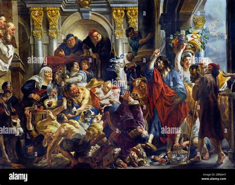 Jesus temple merchants hi-res stock photography and images - Alamy