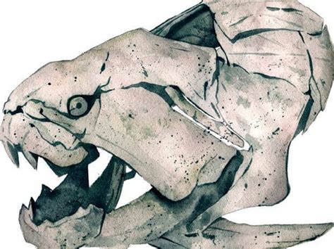 Дунклеостей (лат. Dunkleosteus) | Доисторический, Озеро эри, Монстров