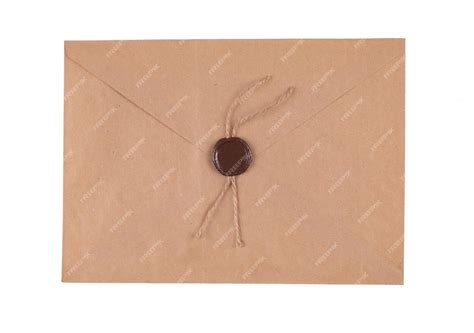 Premium Photo | Vintage letter envelope with wax seal