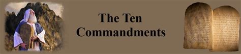 Ten Commandments of God