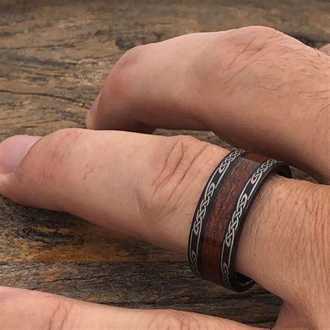 Whiskey Barrel Rings | Black Gold or Tungsten - Forever Metals