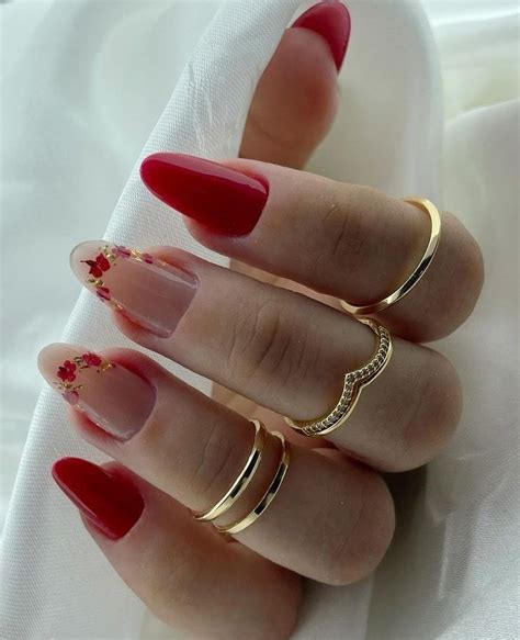Unha Vermelha Delicada - Unhas vermelhas delicadas | Ideias para unhas vermelhas, Unhas ...