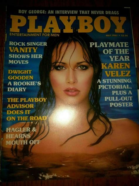 PLAYBOY MAGAZINE MAY 1985 PLAYMATE OF THE YEAR KATHY SHOWER BOY GEORGE