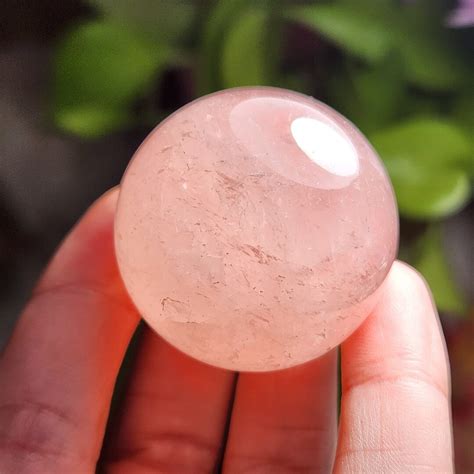 Rose Quartz Sphere Rose Quartz Crystal Polished Rose Quartz Crystal ...