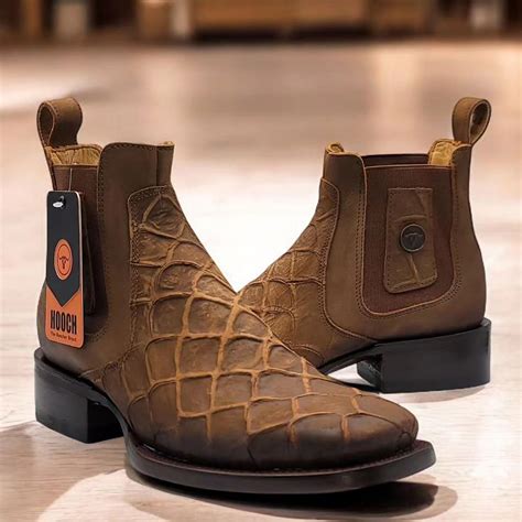 Fish Print Boots - Hooch Boots