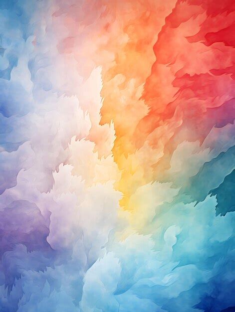 Premium Photo | Frame of Washed Out Pastel Rainbow Background a Faded ...