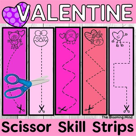 February Cutting Practice | Valentine's Day Scissor Skills | Made By