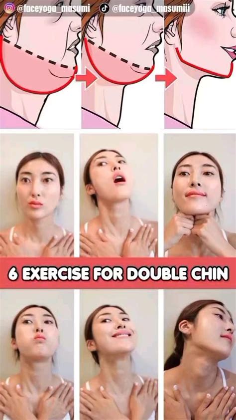 Double Chin Exercise | Double chin exercises, Chin exercises, Face yoga