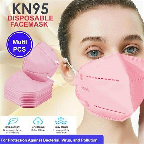 Black KN95 Disposable 4-layer Face Mask, 20-pack