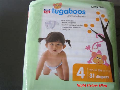 Rite Aid Tugaboos Diapers, keeping your children dry! - Night Helper