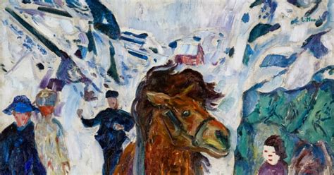 edvard munch galloping horse high resolution art  museum