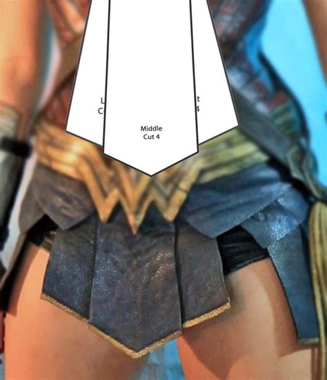 Wonder Woman costume accessories template set