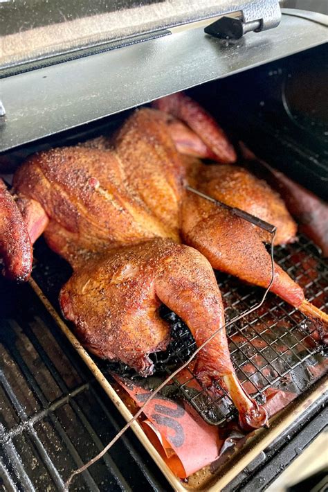 Smoked Apple Cider Brined Turkey on the Pellet Grill | Pellets and Pits