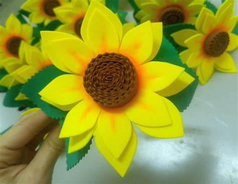 Flores De Girassol Em Eva